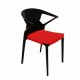 CUSHION COMFORT polycarbonate chair to chair EGO-K Red Fabric