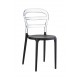 Chaise Polycarbonate CHAISE SENSO Noir/Transparent