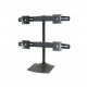 Ergotron DS100 Quad-Monitor Desk Stand - Pied pour écran plat quad - aluminium, acier - noir - Taille d'écran : jusqu'à 24 p