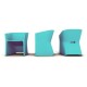 Armchair Modern Turquoise SLICED
