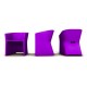 Fauteuil moderne SLICED Violet