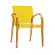 Polykarbonat stol stol ARMIS Orange transparent