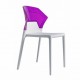 Polycarbonate chair CHAIR CUSTOM EGO-S Clear Purple / White