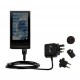 Chargeur secteur international Cowon J3 - Marque Gomadic avec TipExchange (&eacute;change-embout) Chargeur de batterie