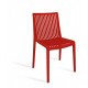 Chaise Polycarbonate COOL Rouge