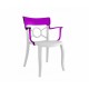 Polycarbonate chair CHAIR CUSTOM OPERA-K Purple Clear / White