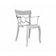 Polycarbonate chair CHAIR CUSTOM OPERA-K Clear / White