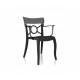 Polycarbonate chair CHAIR CUSTOM OPERA-K Grey / Charcoal
