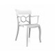 Chaise Polycarbonate CHAISE PERSONNALISABLE OPERA-K Blanc/blanc