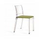 CUSHION COMFORT polycarbonate chair to chair GYZA Green Fabric