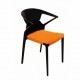 CUSHION COMFORT polycarbonate chair to chair EGO-K Orange Fabric