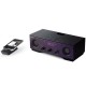 Yamaha Radio TSX-W80 violet foncé compatible iPhone, iPhone 3G, iPod, iPod classic, iPod nano 1G, 2G, 3G, ... Radio-réveil