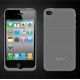 Xqisit - Coque en silicone(4029948583679) pour iPhone 4 - Transparent