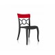 Polycarbonate chair CHAIR CUSTOM OPERA-S Red / Anthracite