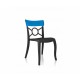 Policarbonato sedia CUSTOM OPERA-S Blu / Antracite