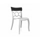 Chaise Polycarbonate CHAISE PERSONNALISABLE OPERA-S  Noir/blanc