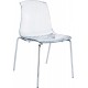 Moderner Stuhl ALLEGRA transparentem Polycarbonat