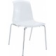 nieprzezroczysty krzeslo Contemporary bialy poliweglan Allegra
