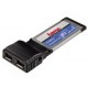 Hama - 39766 - Carte express firewire 2 ports - jusqu'a 400 Mbit/s Adaptateur série