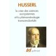 Crise Des Sciences Europeennes Et Phenomenologie Transcendentale - Edmund Husserl