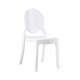 White polycarbonate chair CHAIR ELIZABETH