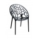Puhetta tuoli Polykarbonaatti Crystal Clear Black