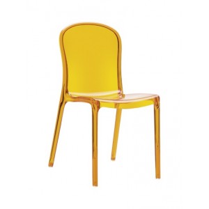 Chaise Polycarbonate CHAISE VITO Plexi Orange transparent