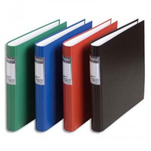 4-Ring-Binder Cartorel Assor ergonomisch abgerundeten Rücken mit 4 cm Durchmesser Ring Etikette ist 3 cm