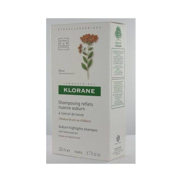 KLORANE Henna Shampoo 200ml bottle