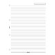 Filofax feuilles de notes a4 lignées blanc