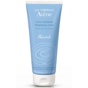 AVENE Pediatril la cara y la botella de 200 ml de crema hidratante corporal