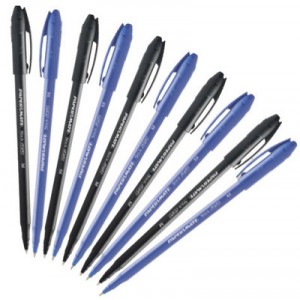 Papermate Stifte Kit 10 Paper Mate-Stick 2020 5 5 blau und schwarz Medium Punkt