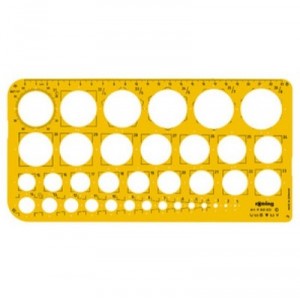 Rotring trace-cercles, cercles de 1 à 36mm, rayons de 6,10, 16,20 mm (R840633/S0221691)