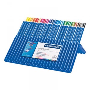 Caja de 24 lápices de acuarela de color Staedtler Ergosoft