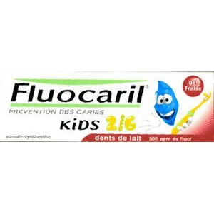 FLUOCARIL KIDS toothpaste 2 / 6 years - Gel strawberry flavor