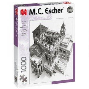 Jumbo 1000 Stück - MC Escher: Aufsteigend / Absteigend