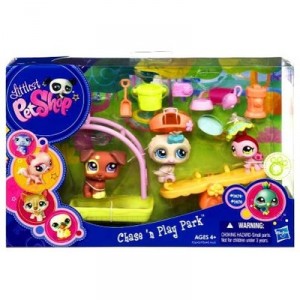 Hasbro Littlest Pet Shop - 93643 - Doll - Der Park - Beetle / Hund / Eule