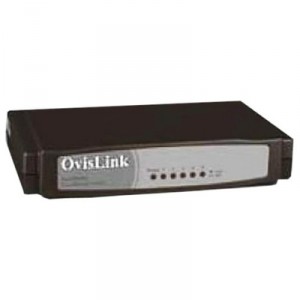 Ovislink - EVO-FSH5C - Switch de 5 puertos 10/100 Samba