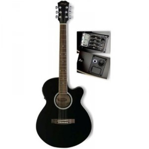 STAGG - Guitarras ElectAcoust SW206CETU BK SW206CETUBK Nueve de 3 años de garantía