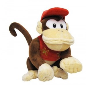Peluche oficial de Super Mario - Diddy Kong (16 cm) para Game Boy Advance
