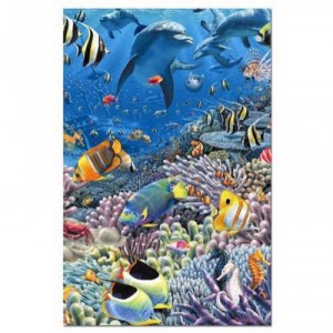 Adams Fertigung Educa - 13797 - Adult Mini-Puzzle 1000 Teile - Life Underwater