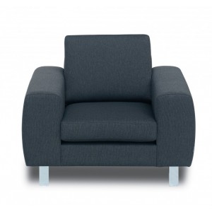 LIAM modern chair, cloth, Anthracite