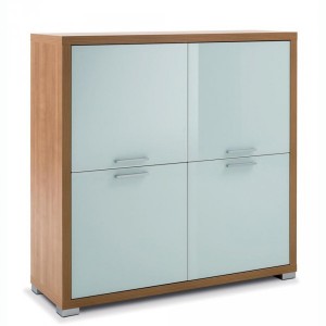 Buffet ANRICHTE 4 VENEZIA Nussbaum / Wei&szlig;