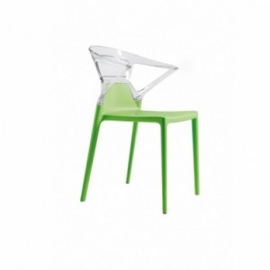 Policarbonato silla de EGO-K-Verde Transparente