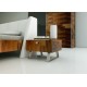 Bedroom furniture BEDSIDE TABLE abductor Walnut bedside