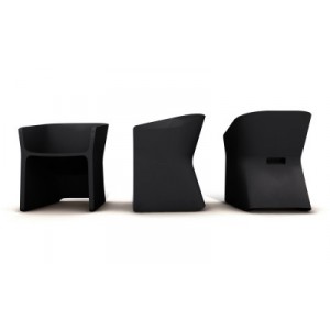 Black modern chair SLICED