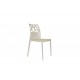 Polycarbonate chair CHAIR EGO-ROCK Feet white white file
