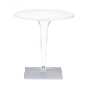 Table de jardin TABLE RONDE ICE Blanc