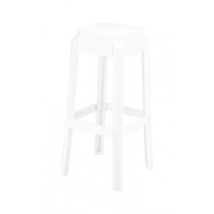 LUKA Stool Plexi Gloss White T-