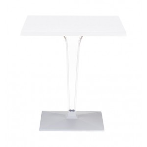 Garden table White CLARIS SQUARE TABLE